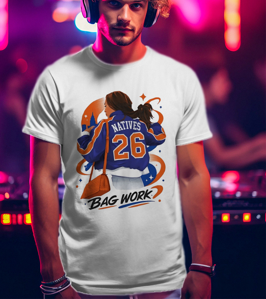 Jordyn Natives 26 Bag Work New York Knicks T-Shirt