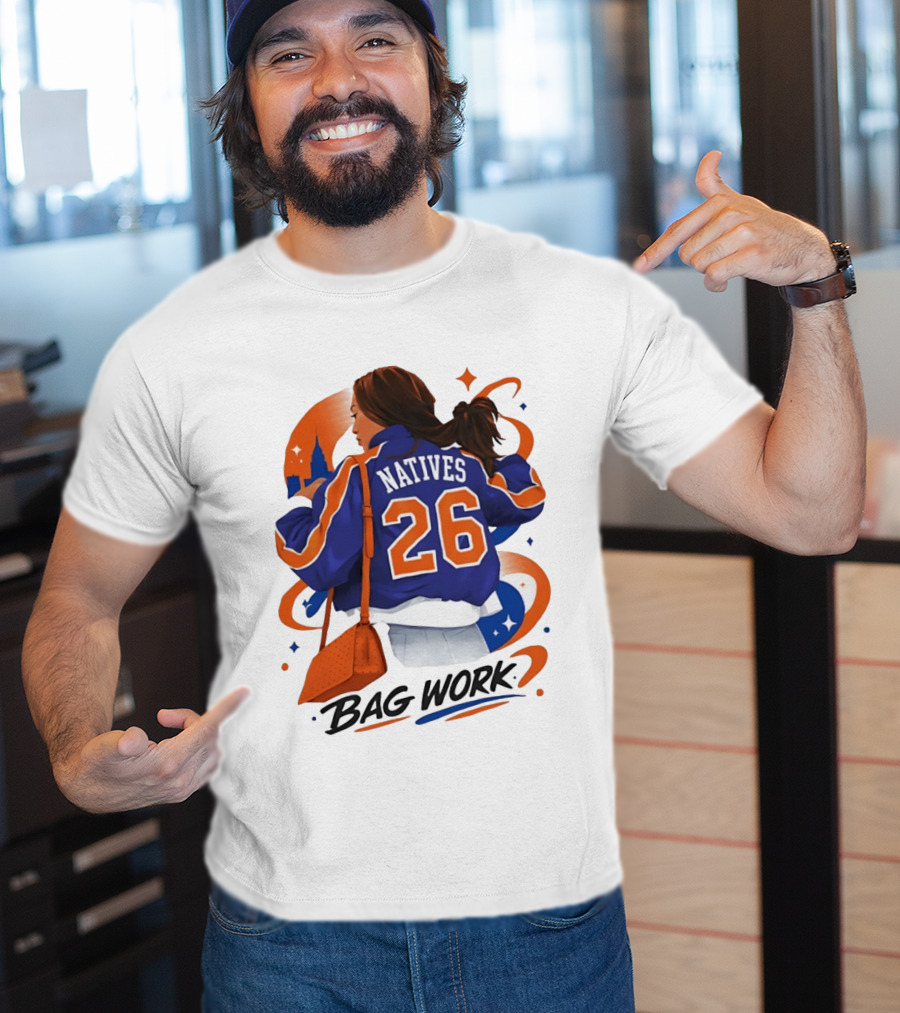 Jordyn Natives 26 Bag Work New York Knicks T-Shirt