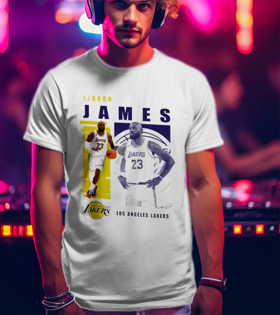 LeBron James Los Angeles Lakers Basketball Highlights 23 T-Shirt