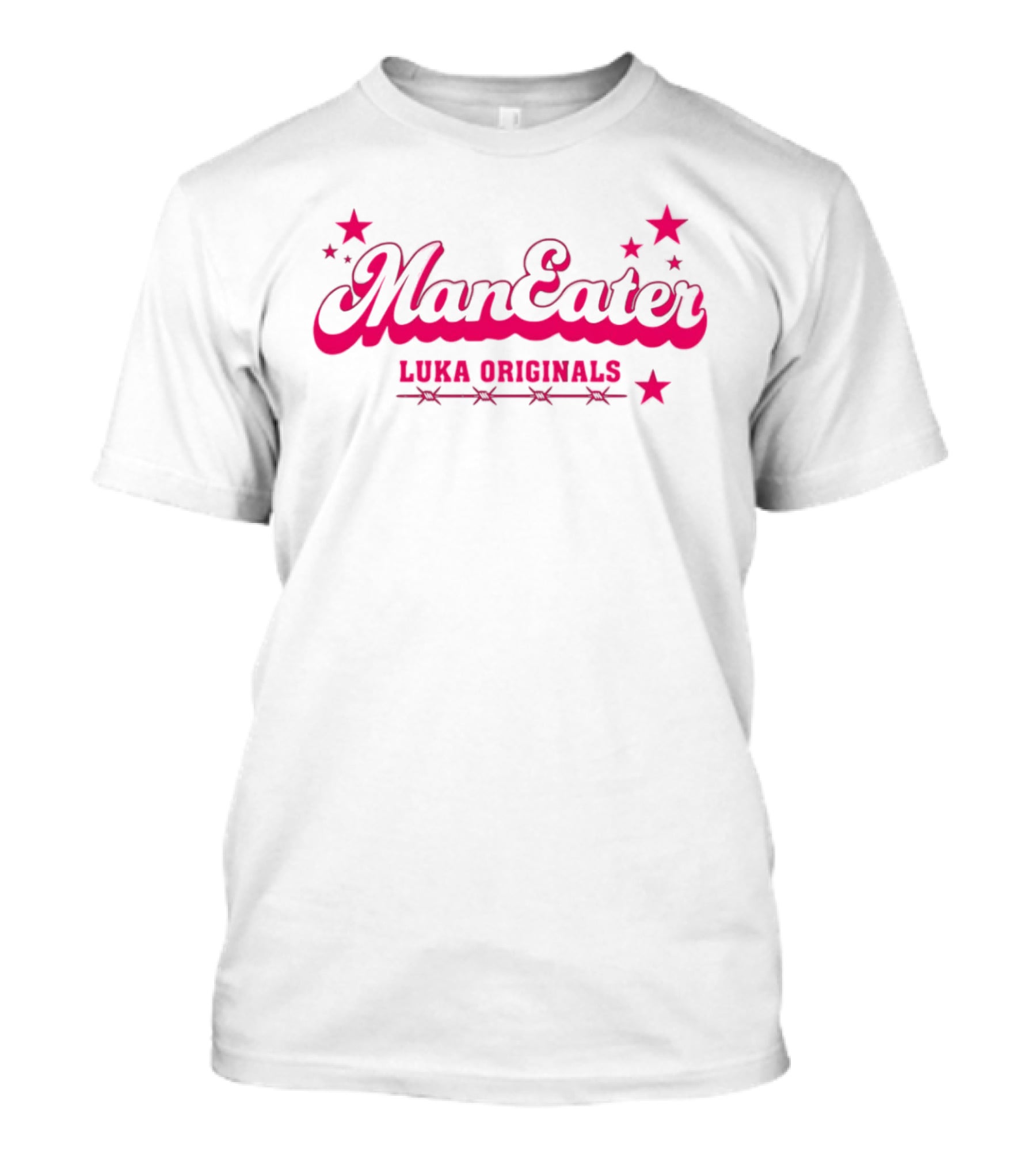 Man Eater Stars Luka Originals Bold Pink Sporty T-Shirt