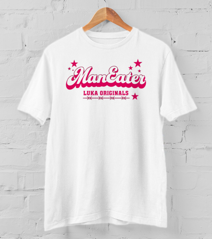 Man Eater Stars Luka Originals Bold Pink Sporty T-Shirt