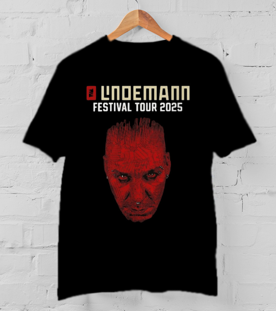 Lindemann Festival Tour 2025 Red Face T-Shirt