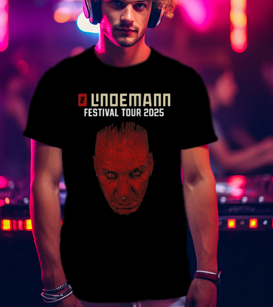 Lindemann Festival Tour 2025 Red Face T-Shirt