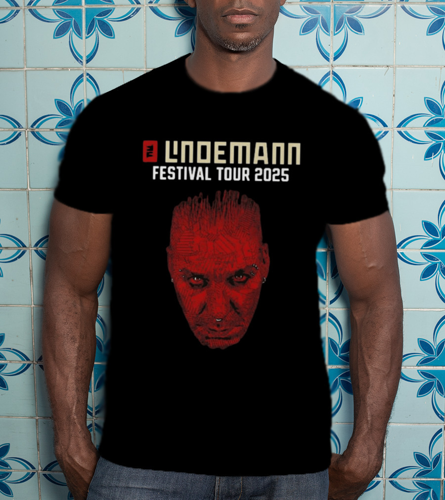 Lindemann Festival Tour 2025 Red Face T-Shirt