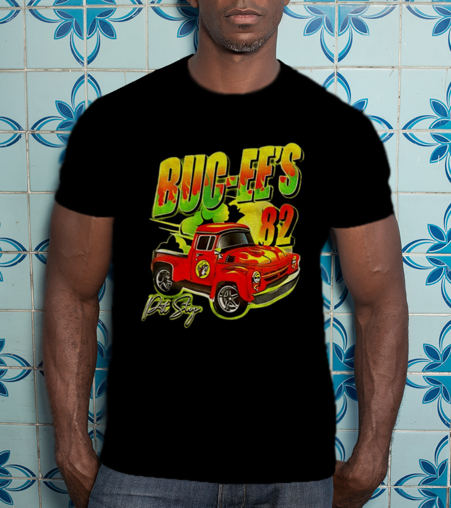 Buc Ee's 82 Pit Stop Vintage Red Truck T-Shirt