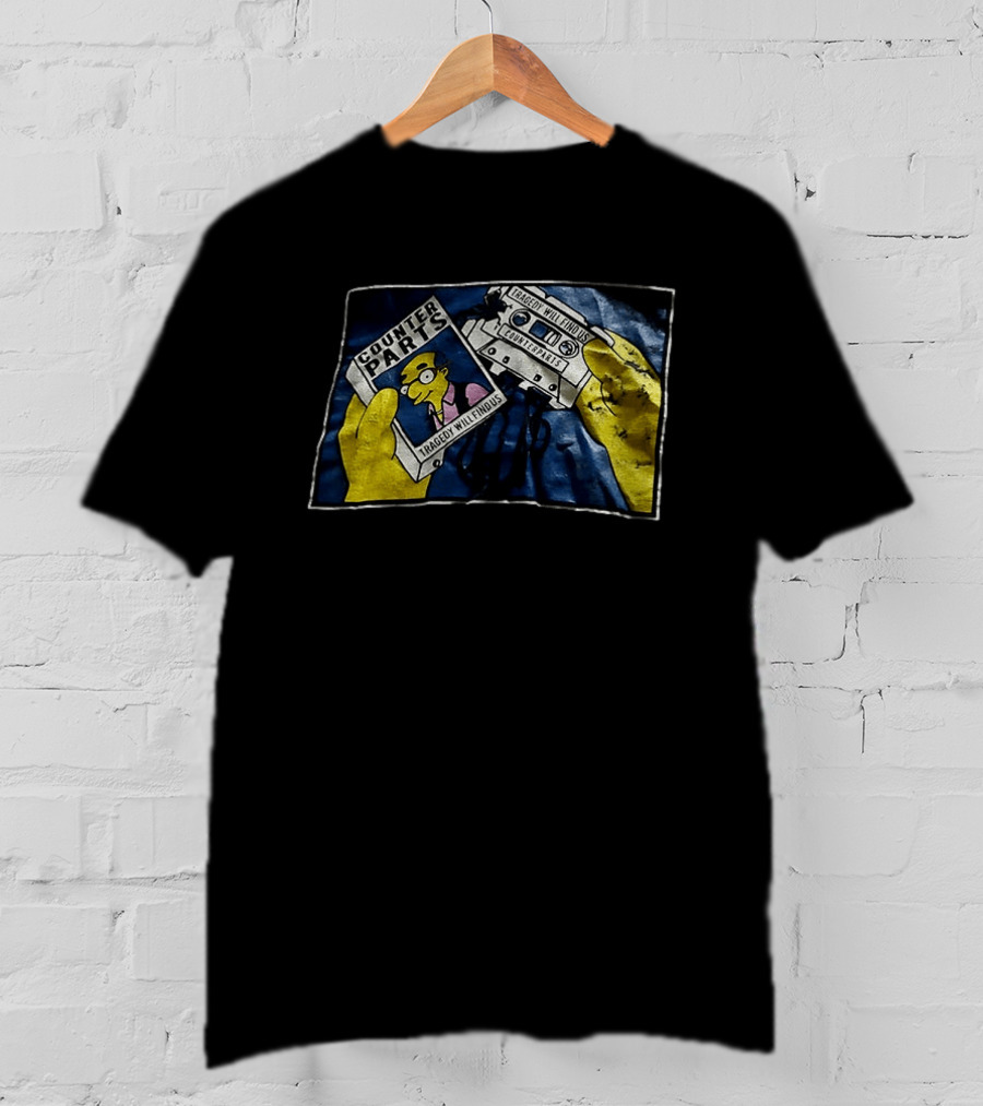 Counterparts Tragedy Will Find Us Cassette Tape Cartoon T-Shirt