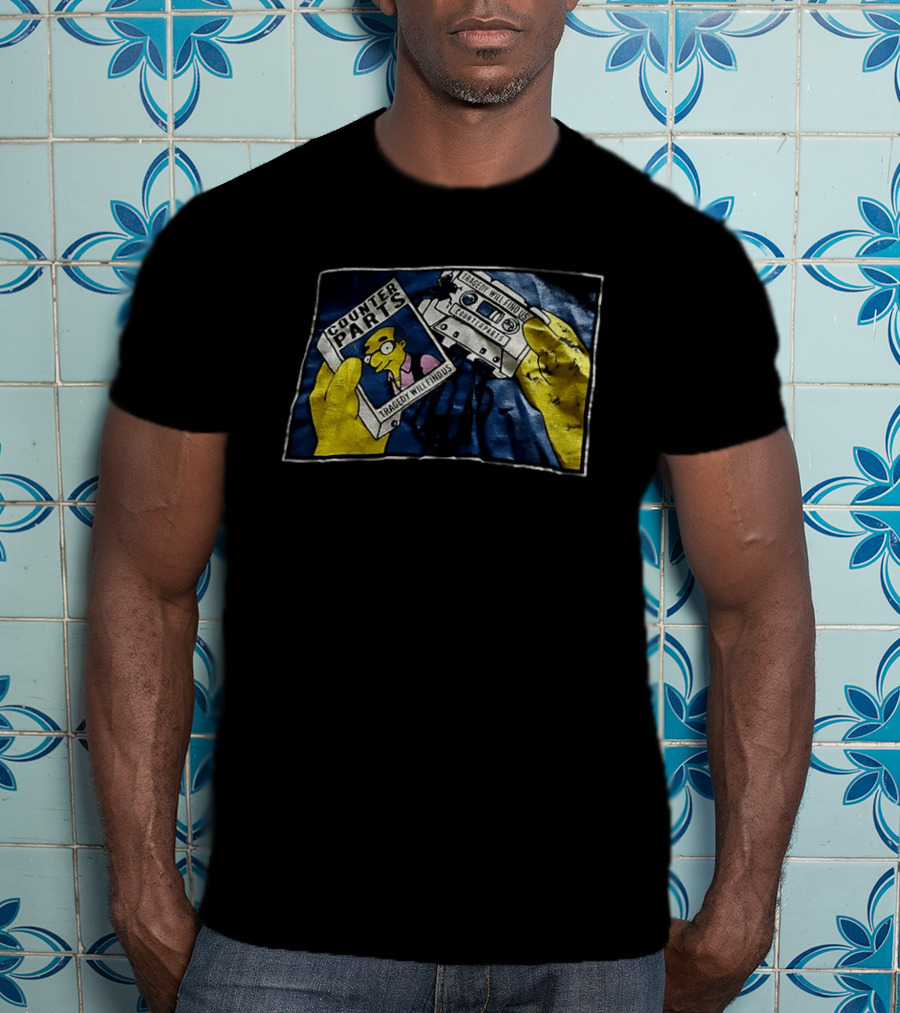 Counterparts Tragedy Will Find Us Cassette Tape Cartoon T-Shirt