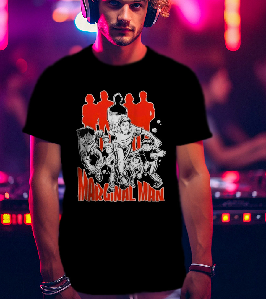 Marginal Man Identity Comic Style Group Of Characters T-Shirt