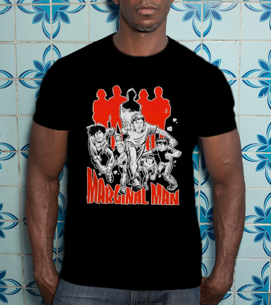 Marginal Man Identity Comic Style Group Of Characters T-Shirt