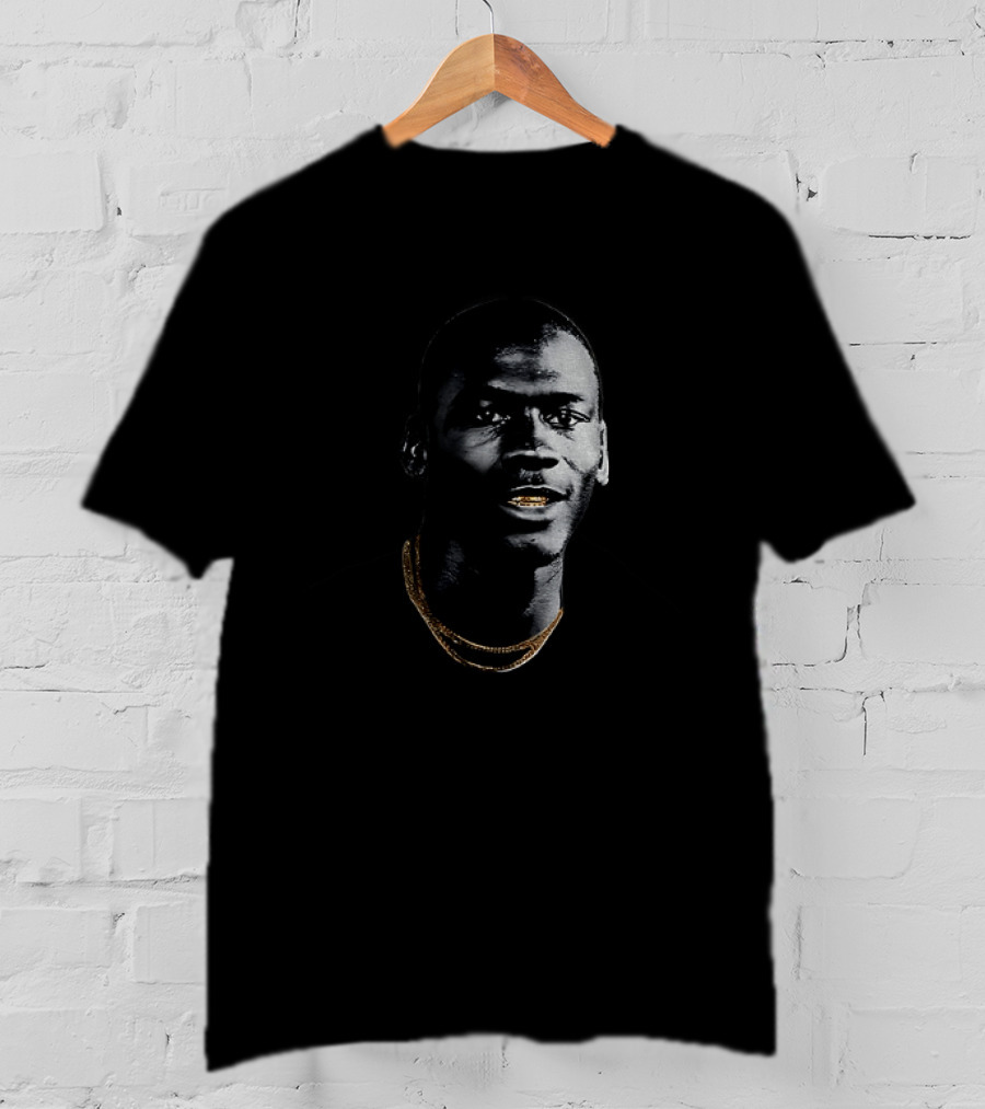 Michael Jordan Big Head Gold Teeth Chicago Bulls NBA Basketball T-Shirt