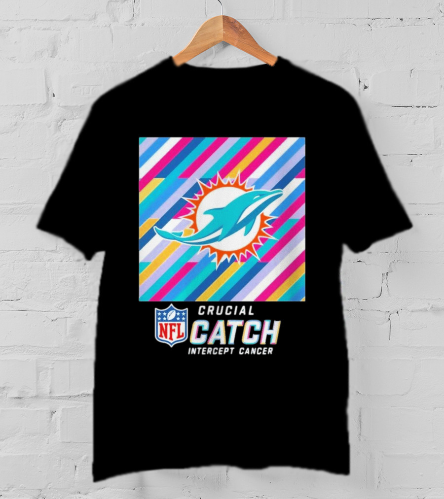 Crucial Catch Intercept Cancer NFL Miami Dolphins 2024 T-Shirt