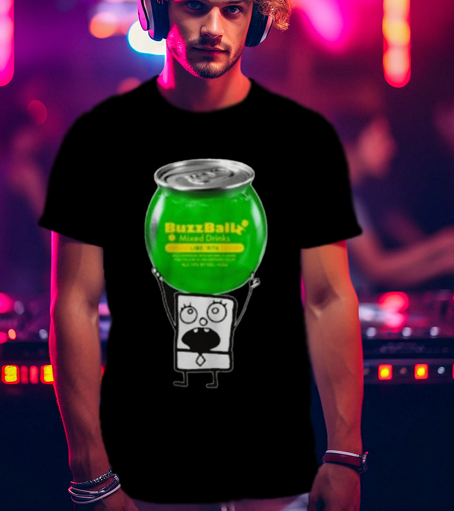 Doodlebob Lime Rita Buzzball Mixed Drinks T-Shirt