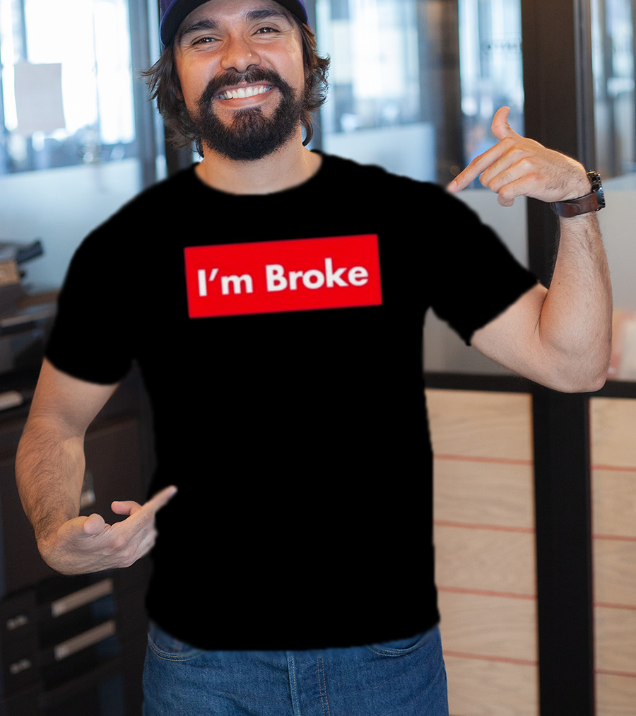 Terroriser I'm Broke Red Box T-Shirt
