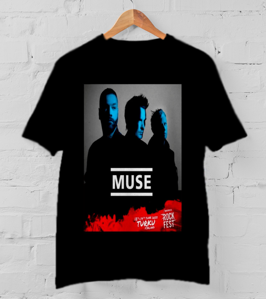 Muse Rockfest Turku 12th 14th June 2025 Finland T-Shirt