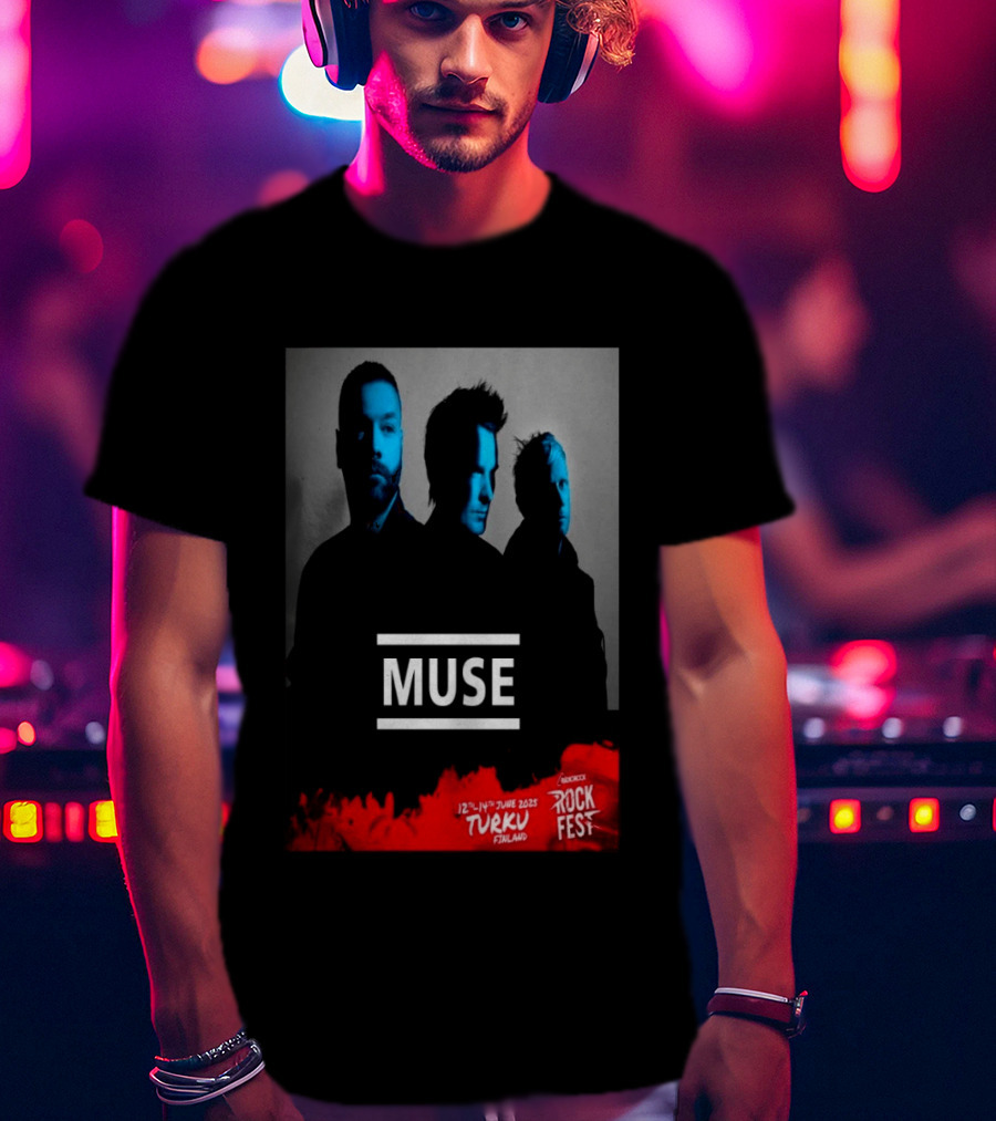 Muse Rockfest Turku 12th 14th June 2025 Finland T-Shirt