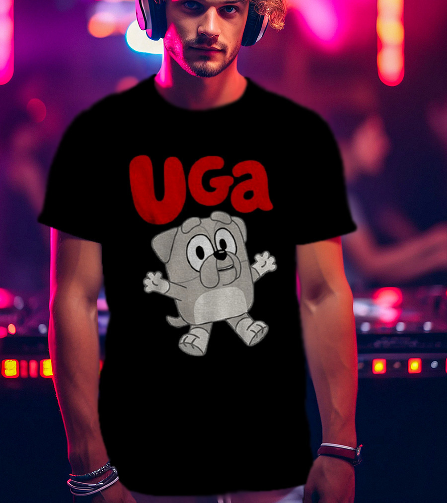 UGA Bulldogs Mascot Cartoon Graphic Game Day T-Shirt