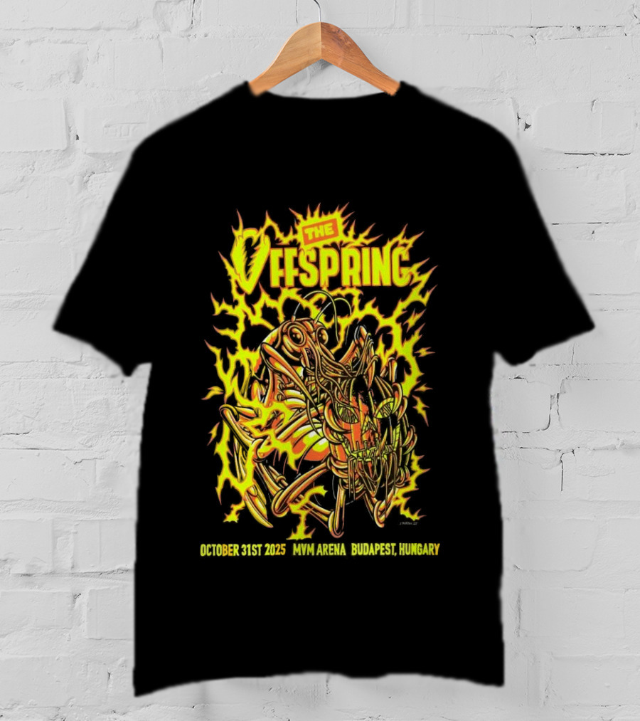 The Offspring MVM Arena Budapest Hungary Oct 31 2025 Electric Insect T-Shirt