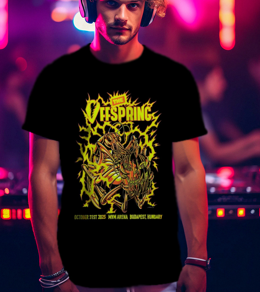 The Offspring MVM Arena Budapest Hungary Oct 31 2025 Electric Insect T-Shirt