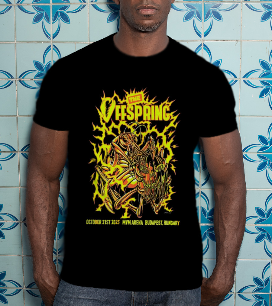 The Offspring MVM Arena Budapest Hungary Oct 31 2025 Electric Insect T-Shirt