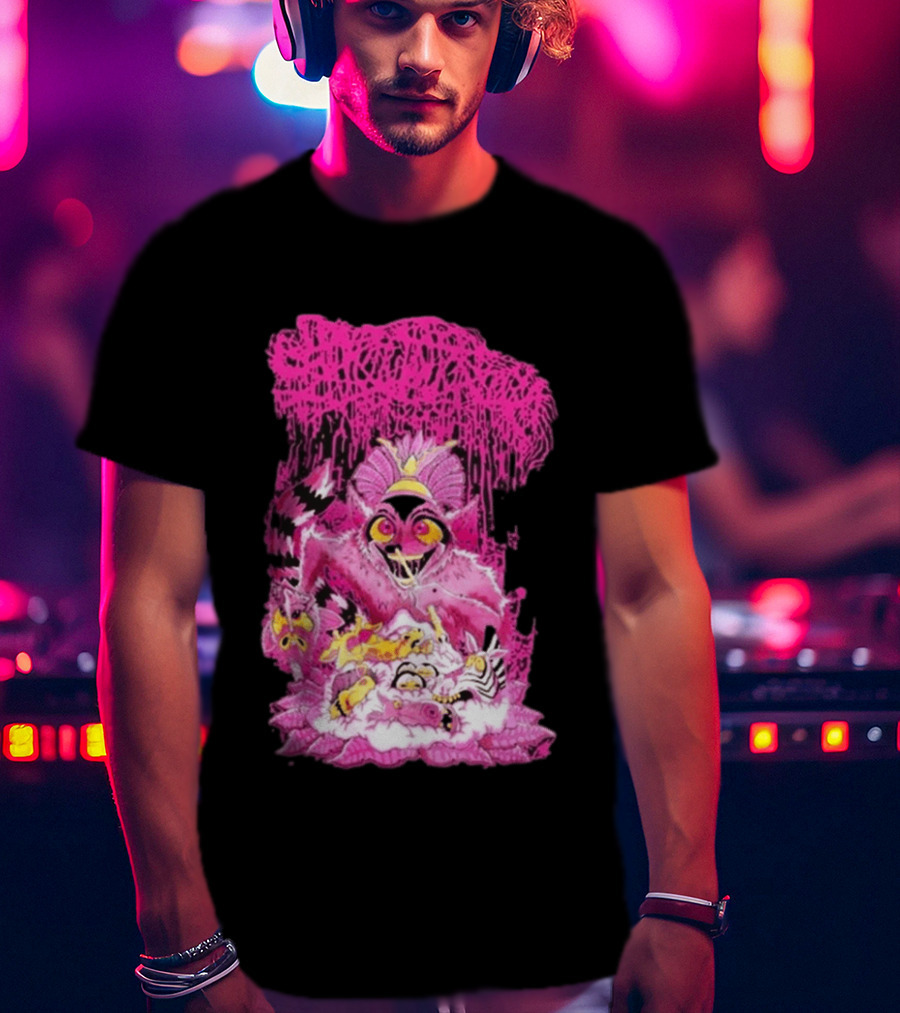New Sanguisugabogg Pink Monster King Julian Purple T-Shirt