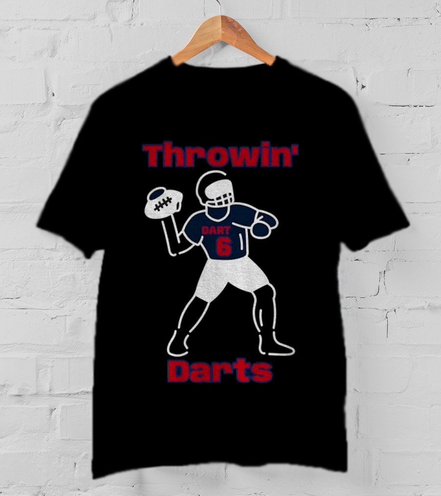 Throwin Darts Dart 6 New York Giants Football 2025 T-Shirt