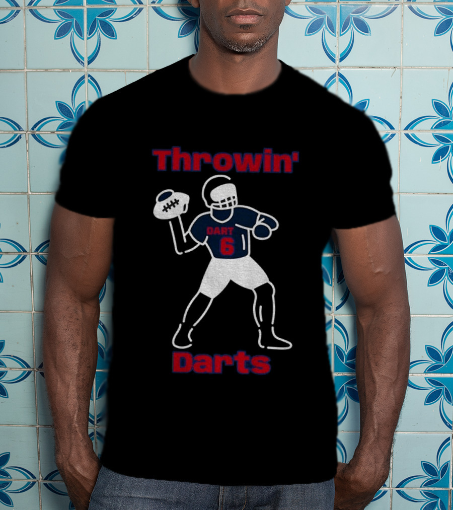 Throwin Darts Dart 6 New York Giants Football 2025 T-Shirt