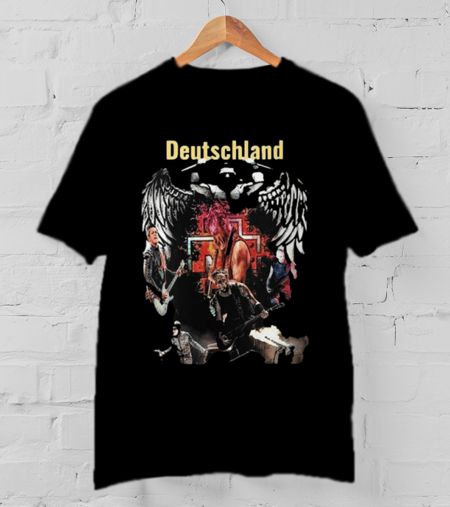 Rammstein Band Tour Deutschland Wings And Band Members T-Shirt