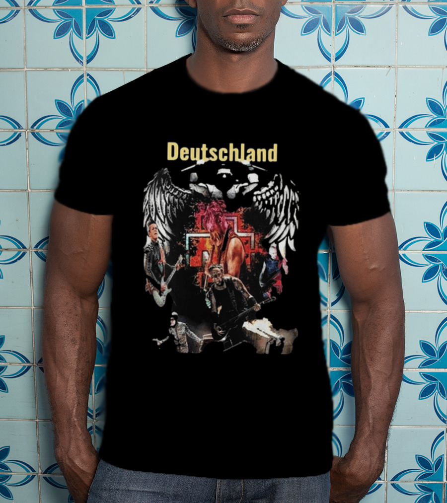 Rammstein Band Tour Deutschland Wings And Band Members T-Shirt