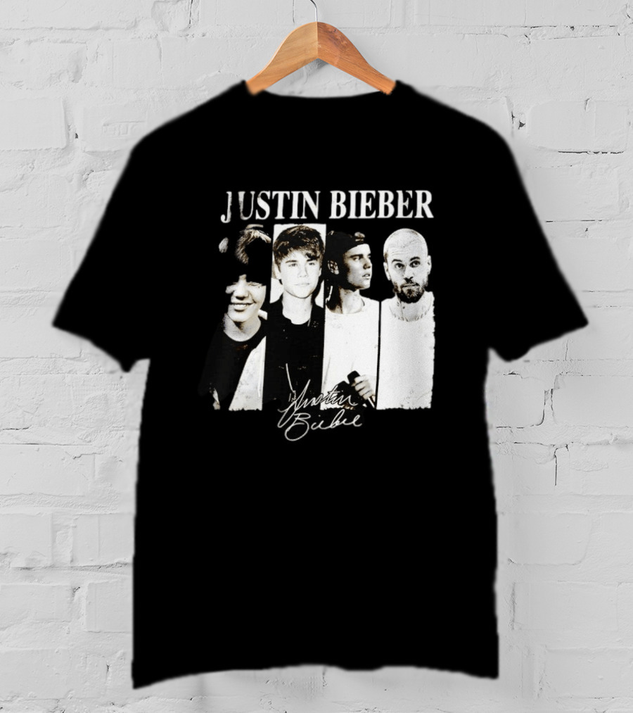 Justin Bieber Swag Evolution Signature Only Here T-Shirt