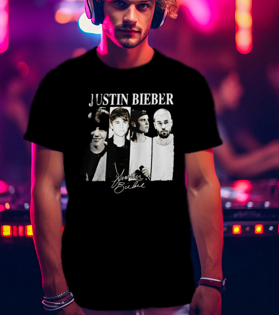 Justin Bieber Swag Evolution Signature Only Here T-Shirt