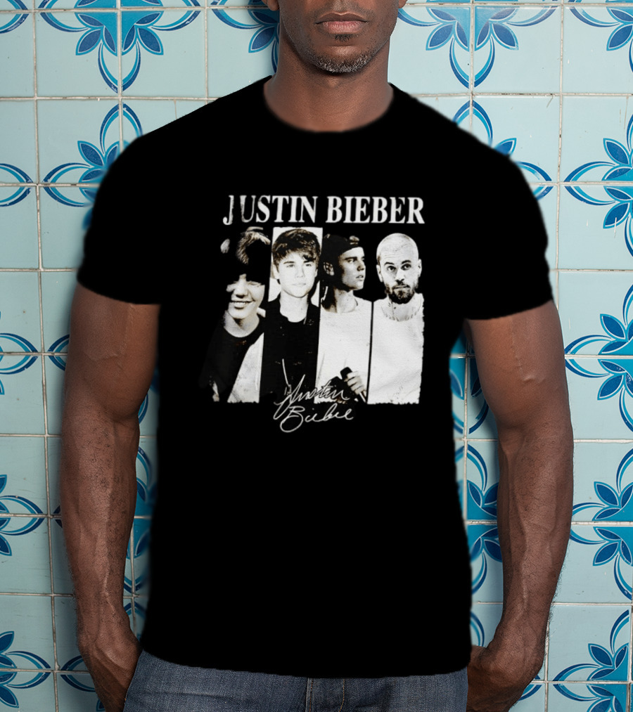 Justin Bieber Swag Evolution Signature Only Here T-Shirt