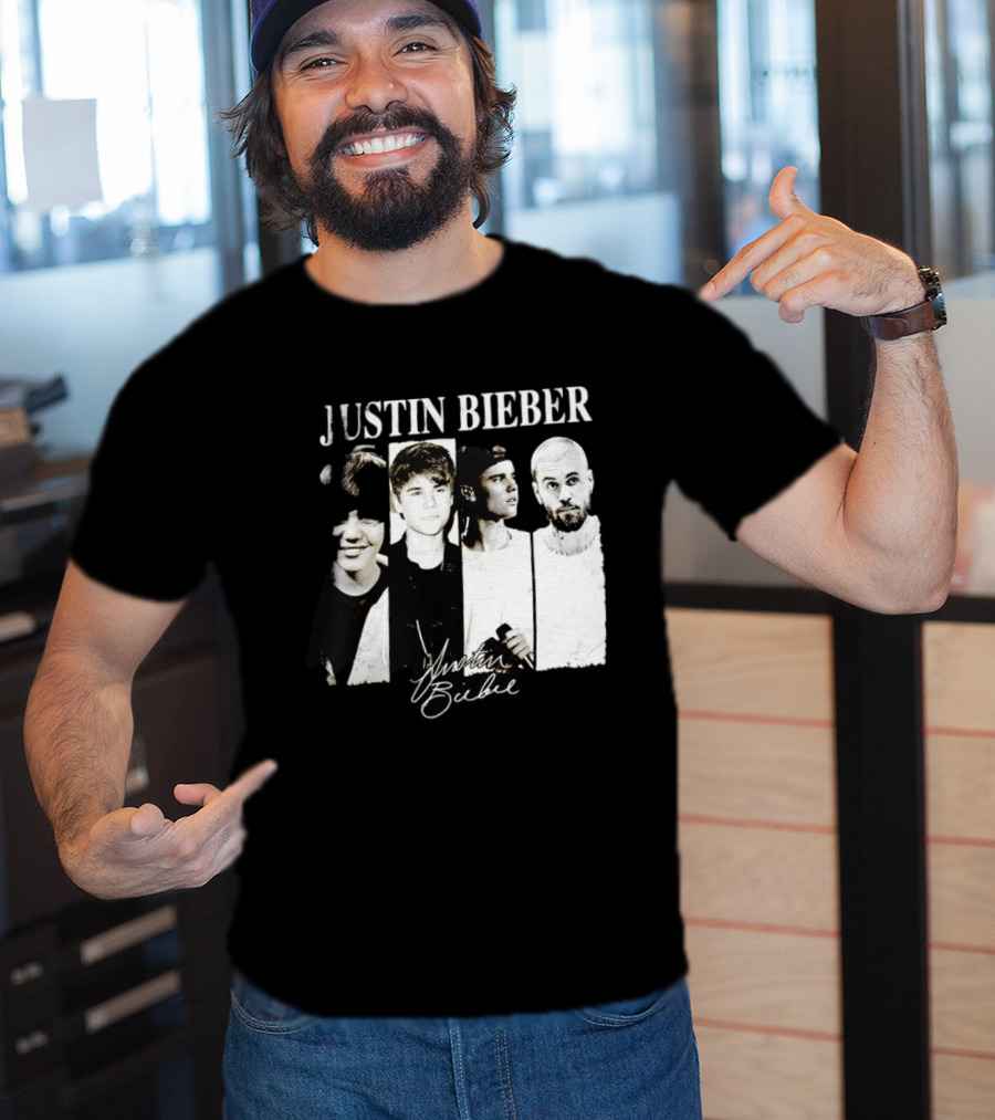 Justin Bieber Swag Evolution Signature Only Here T-Shirt