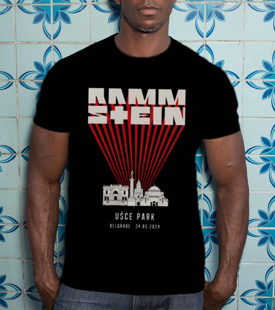 Rammstein Usce Park Belgrade 24 5 2024 Europe Stadium Tour T-Shirt