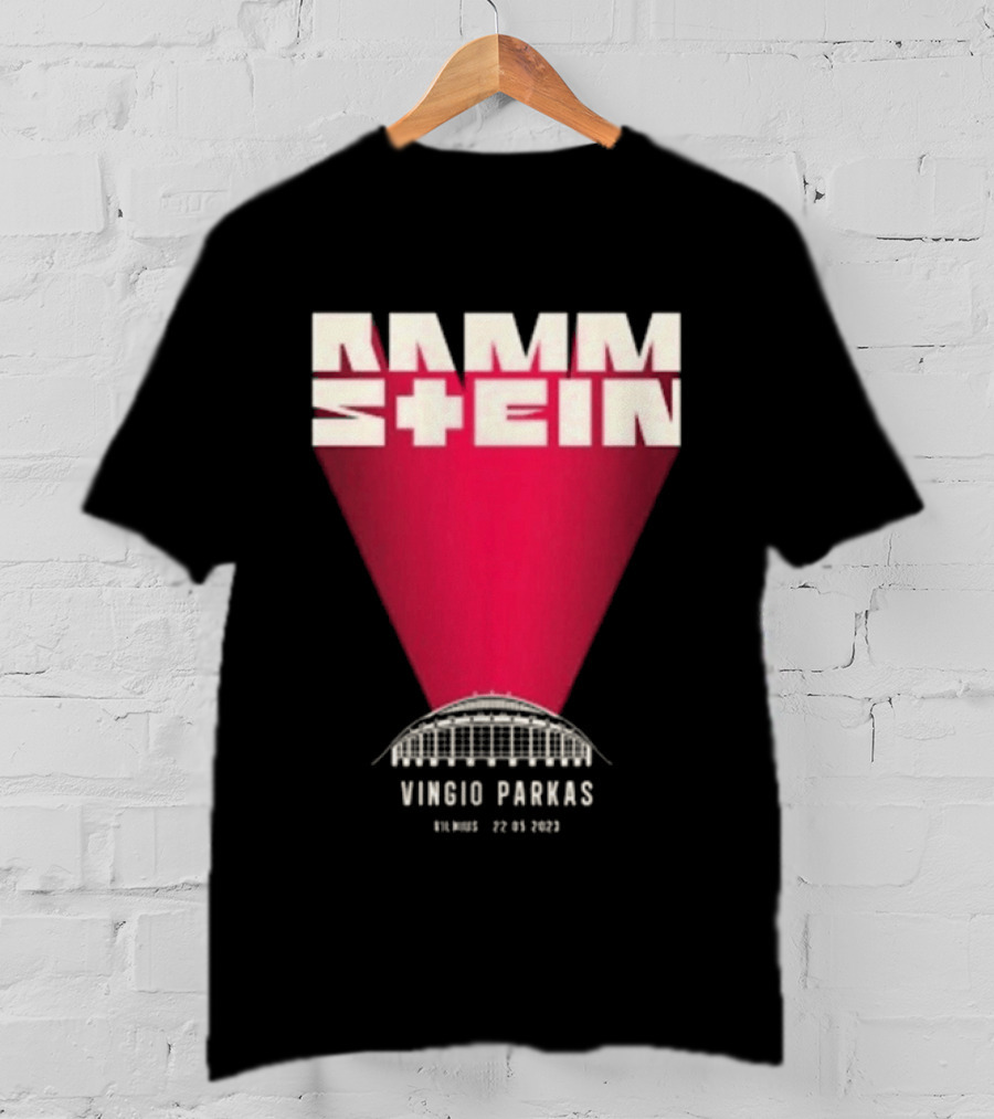 Rammstein Vingio Parkas Vilnius 22 05 2023 Tour Event T-Shirt
