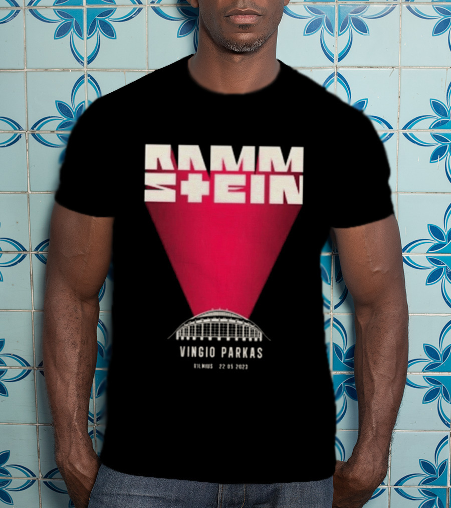 Rammstein Vingio Parkas Vilnius 22 05 2023 Tour Event T-Shirt