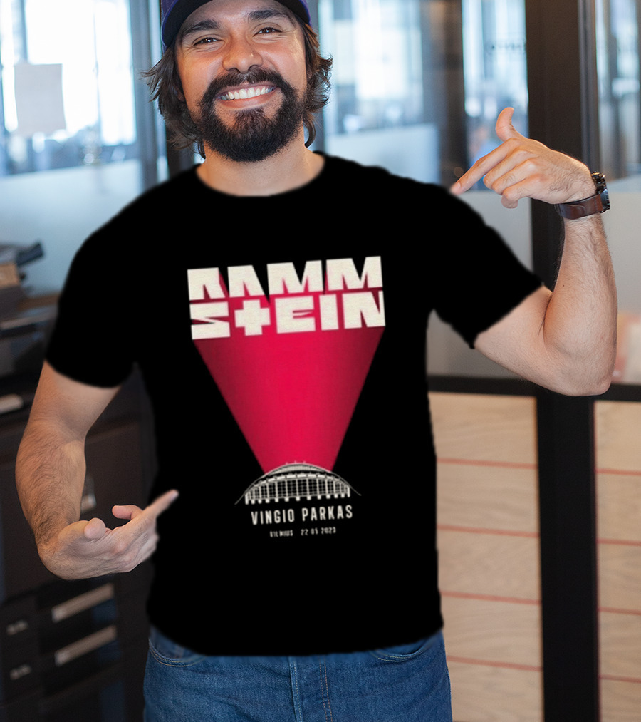 Rammstein Vingio Parkas Vilnius 22 05 2023 Tour Event T-Shirt