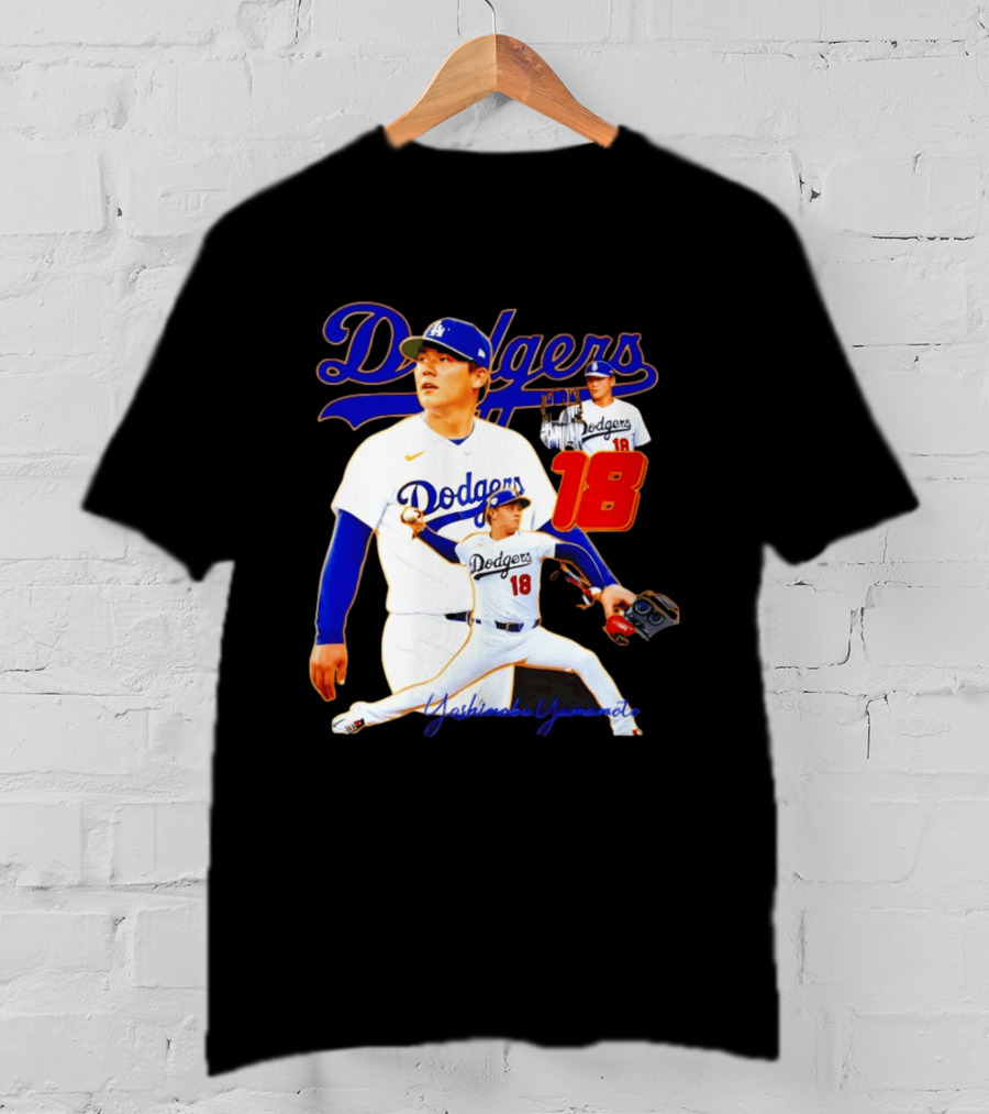 Los Angeles Dodgers Yoshinobu Yamamoto 18 Baseball 2026 T-Shirt