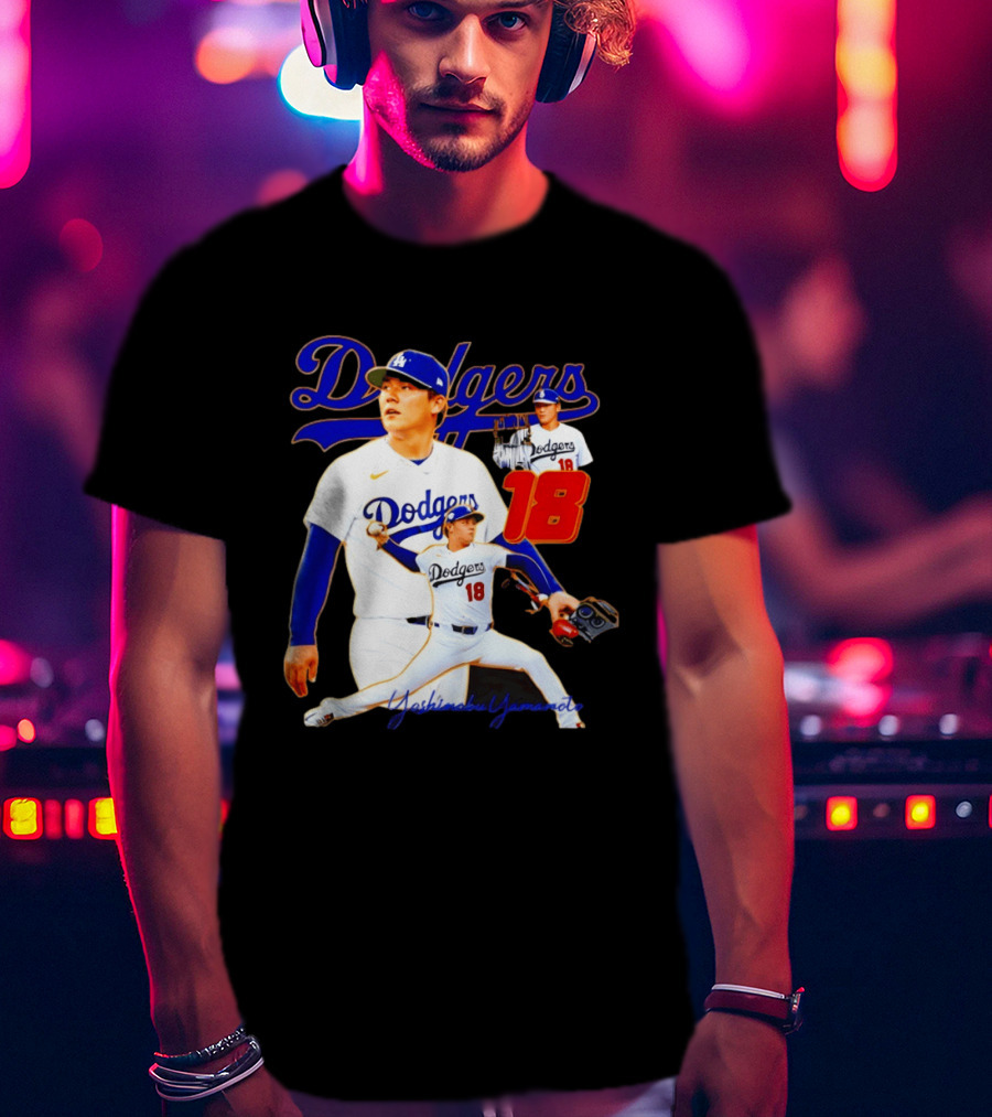 Los Angeles Dodgers Yoshinobu Yamamoto 18 Baseball 2026 T-Shirt