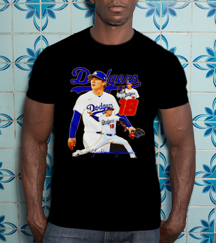 Los Angeles Dodgers Yoshinobu Yamamoto 18 Baseball 2026 T-Shirt