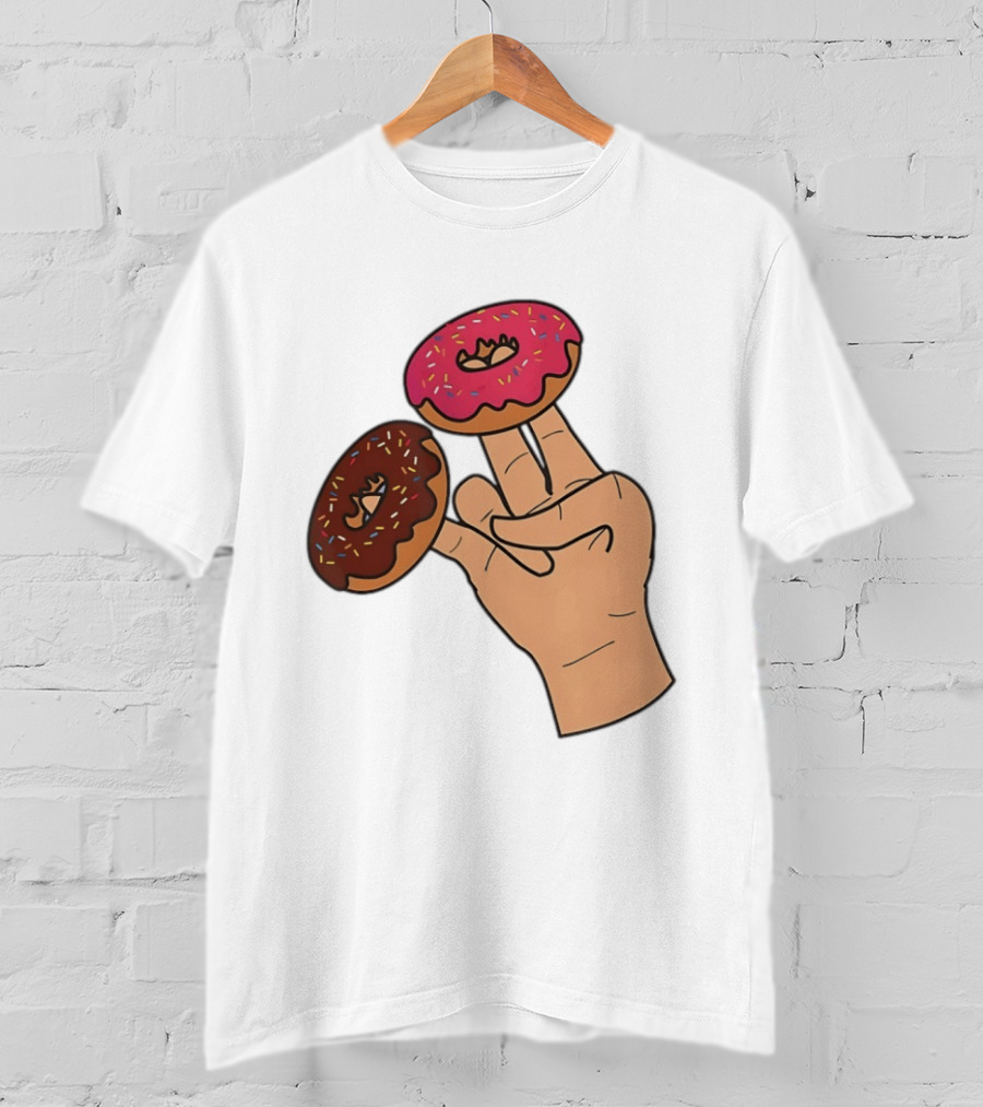2 In The Pink 1 In The Stink Donut Fingers T-Shirt