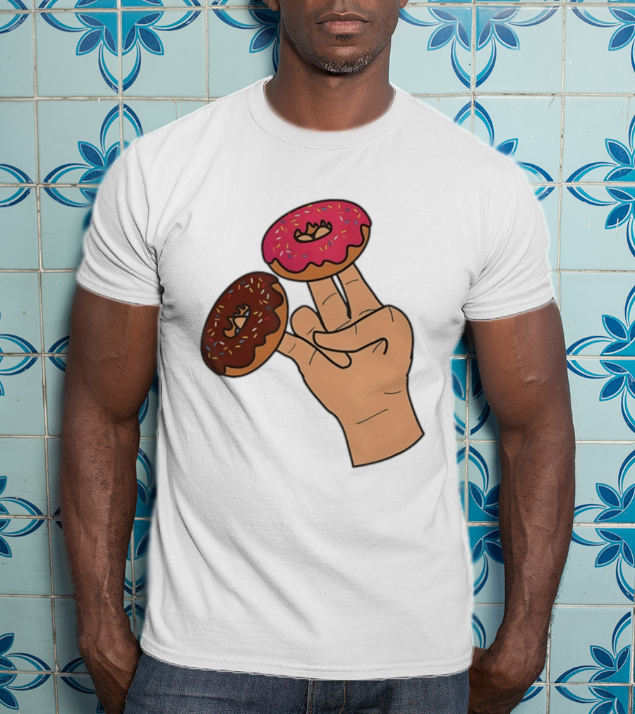 2 In The Pink 1 In The Stink Donut Fingers T-Shirt