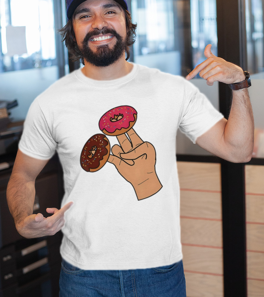 2 In The Pink 1 In The Stink Donut Fingers T-Shirt