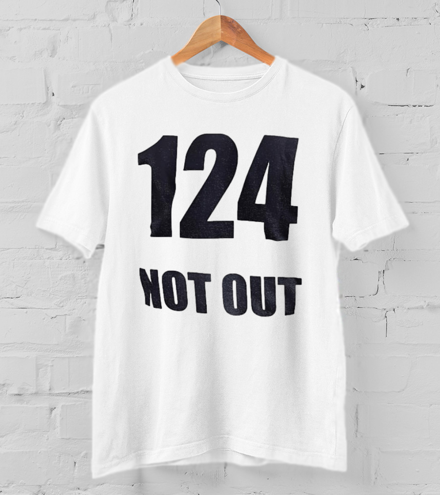 124 Not Out India Political T-Shirt