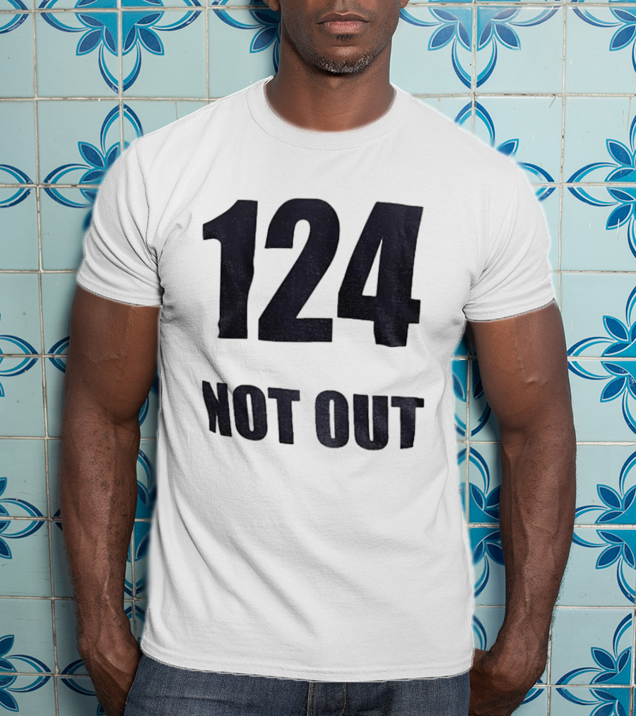 124 Not Out India Political T-Shirt