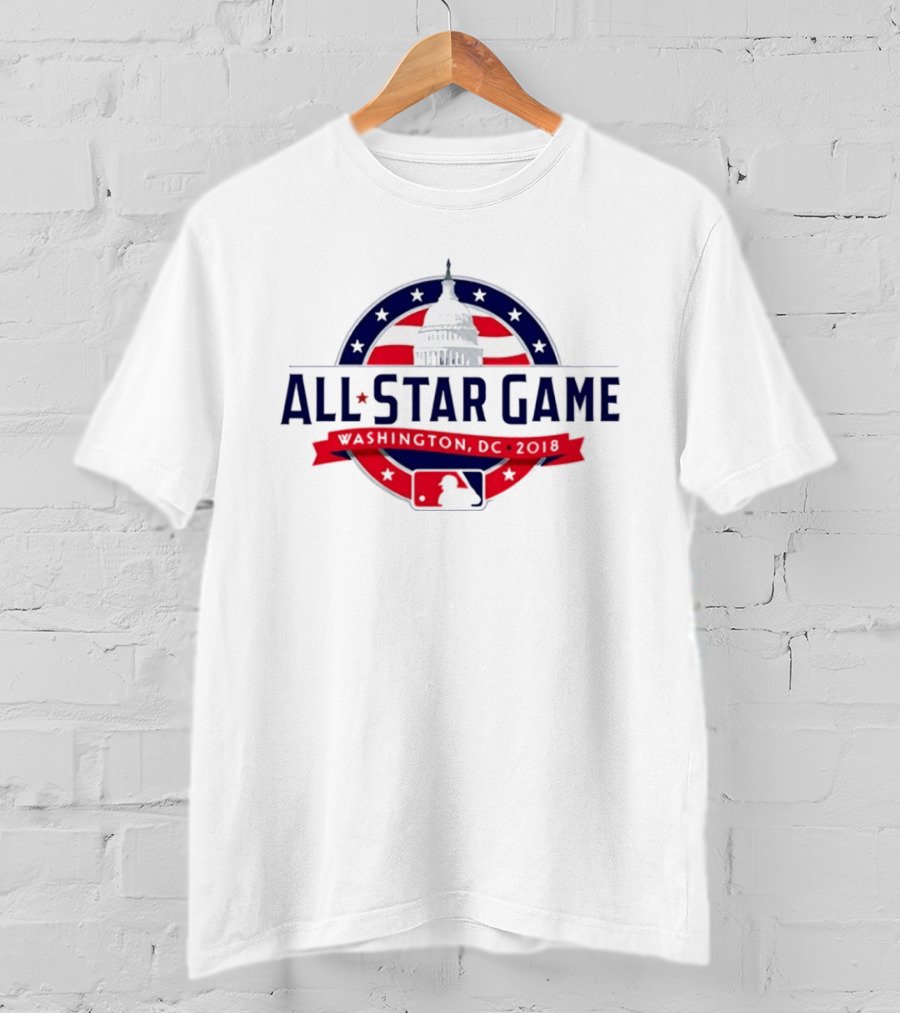 2018 MLB All Star Game Washington DC Capitol Baseball T-Shirt