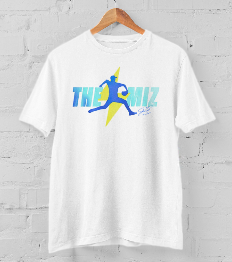 2025 Brewers Misiorowski The Miz Pitcher Lightning Blue T-Shirt