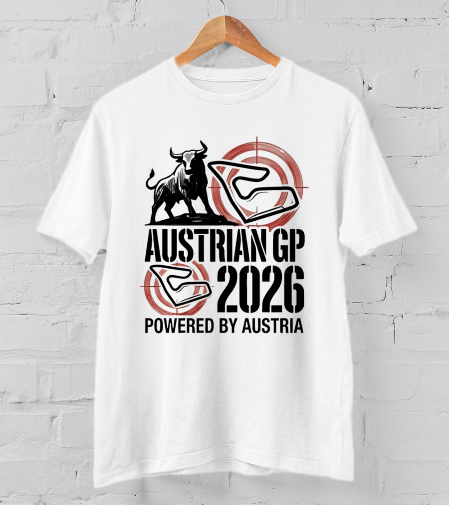 Austrian GP 2026 Powered By Austria Charging Bull Racing Circuit T-Shirt