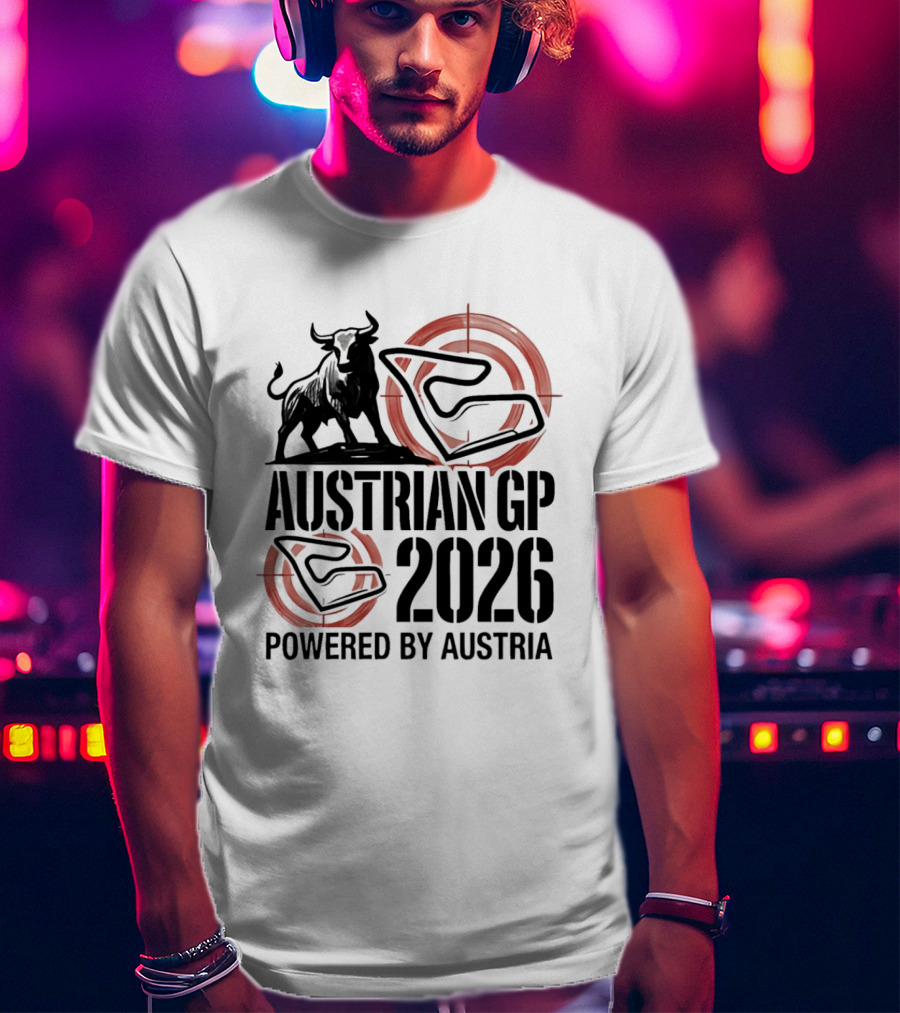 Austrian GP 2026 Powered By Austria Charging Bull Racing Circuit T-Shirt