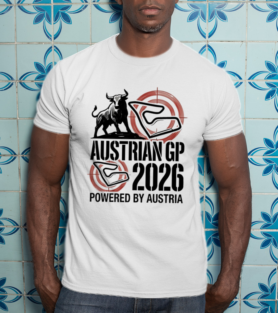Austrian GP 2026 Powered By Austria Charging Bull Racing Circuit T-Shirt