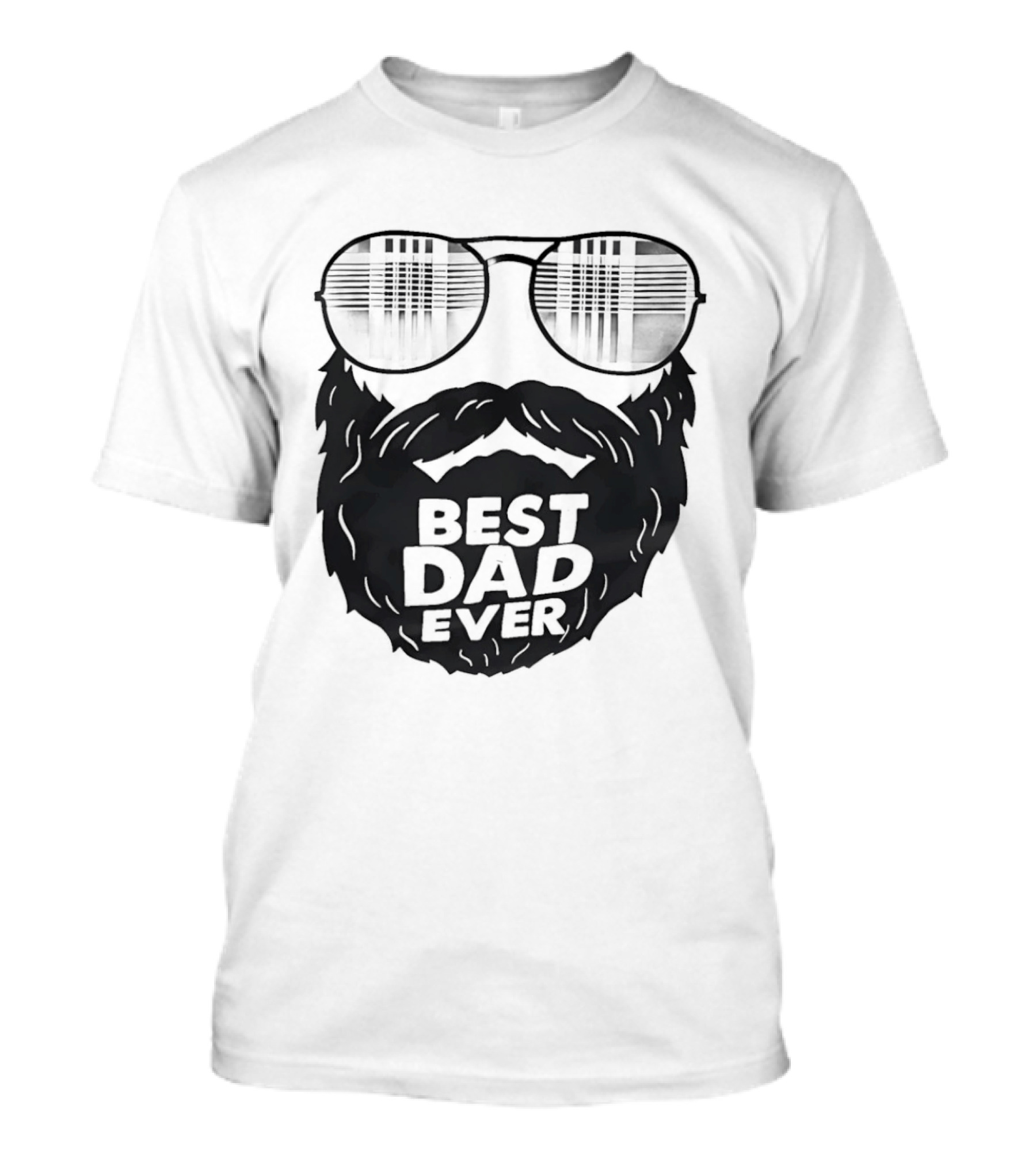 Best Dad Ever Beard Sunglasses T-Shirt